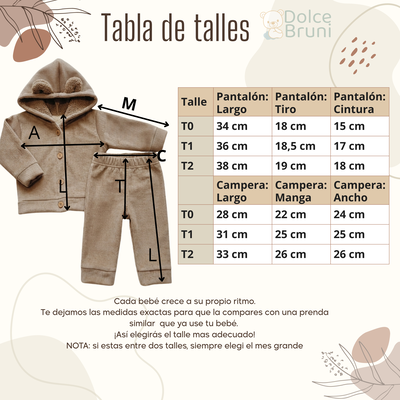 Conjunto Winter Soft- Beige oscuro