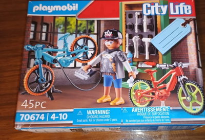 Taller de Bicicleta City Life 70674 de Playmobil