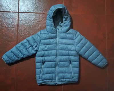 Campera de abrigo - Talle 10 - gris perla 