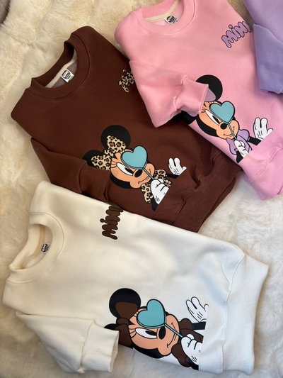 Minnie Corazón Buzo frizado (2 al 10)
