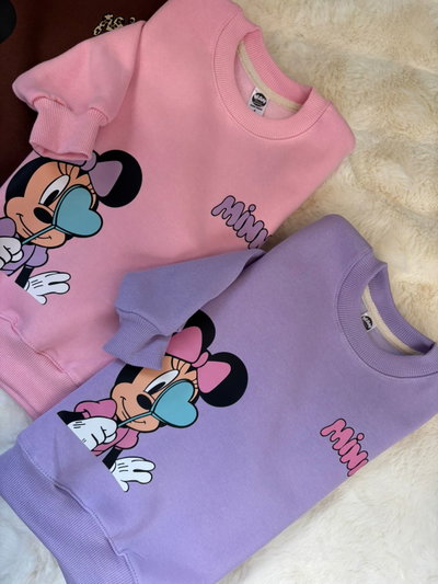 Minnie Corazón Buzo frizado (2 al 10)