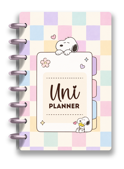 Planner Cuaderno Universitario A4 Snoopy con Discos 😍