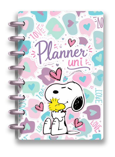 Planner Cuaderno Universitario A4 Snoopy con Discos 😍