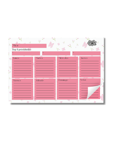 ✨ Planner Semanal de Escritorio Encolado o Imantado 😋
