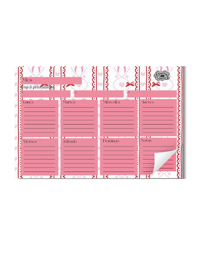 ✨ Planner Semanal de Escritorio Encolado o Imantado 😋