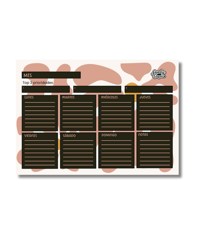✨ Planner Semanal de Escritorio Encolado o Imantado 😋