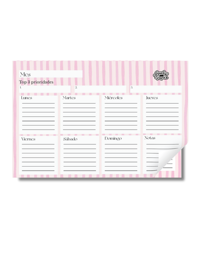 ✨ Planner Semanal de Escritorio Encolado o Imantado 😋