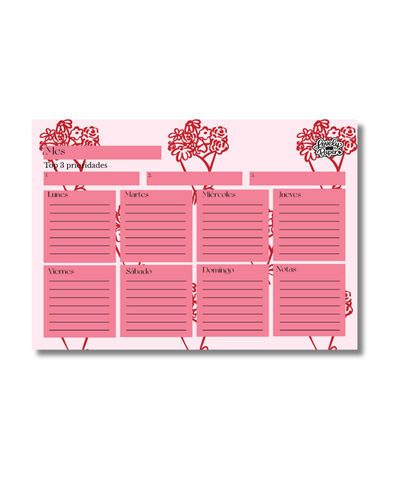 ✨ Planner Semanal de Escritorio Encolado o Imantado 😋