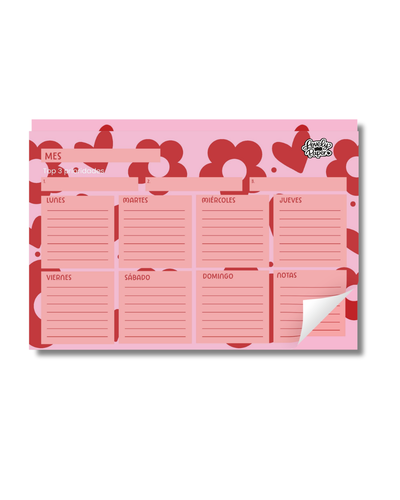 ✨ Planner Semanal de Escritorio Encolado o Imantado 😋