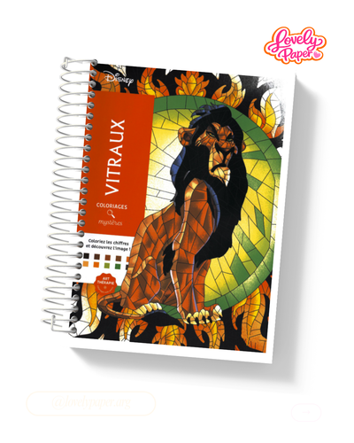 🎨 Libro para Pintar DISNEY VITRAUX