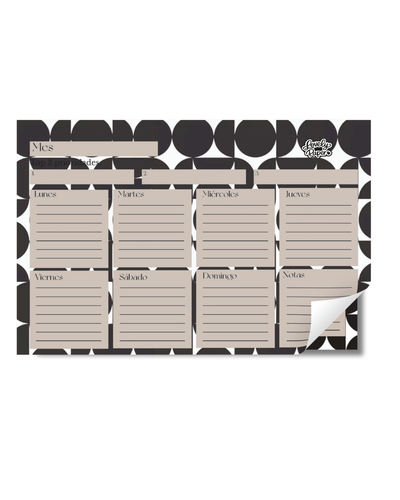 ✨ Planner Semanal de Escritorio Encolado o Imantado 😋
