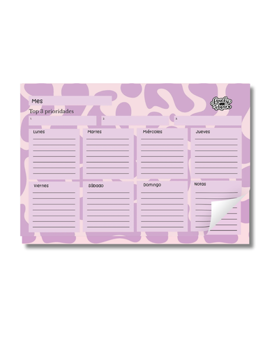 ✨ Planner Semanal de Escritorio Encolado o Imantado 😋