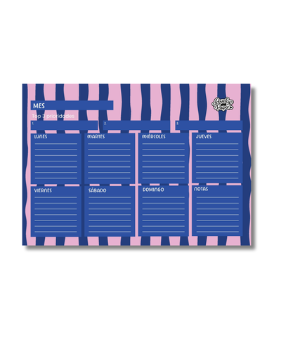 ✨ Planner Semanal de Escritorio Encolado o Imantado 😋