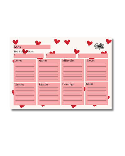✨ Planner Semanal de Escritorio Encolado o Imantado 😋