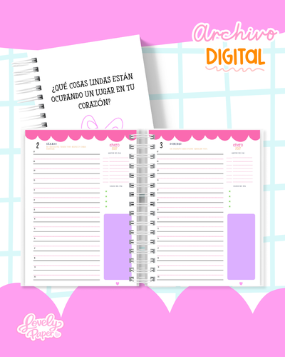 Agenda Pastel DIARIA 2027 | Archivo Digital para Imprimir