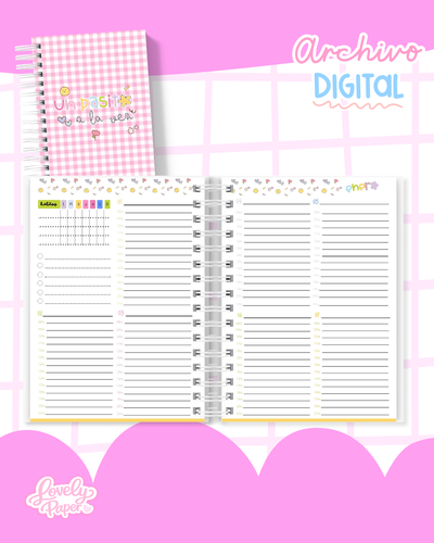 PLANNER FLORECE SEMANAL 🌷