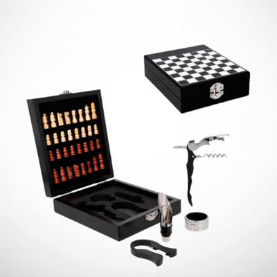 Set de Vino Ajedrez
