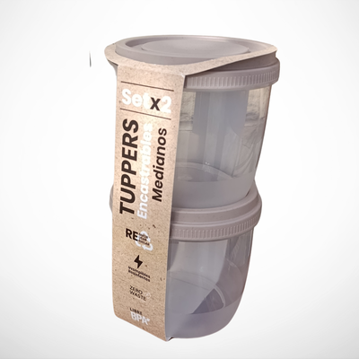 Set Tuppers Encastrables x2un.