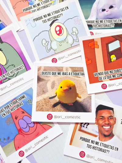 Tarjetas memes virales 7x7