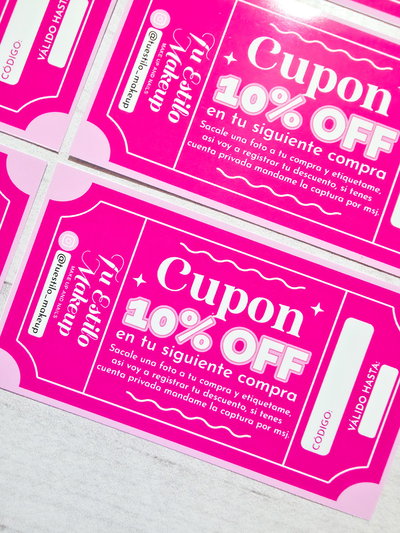 Tarjetas CUPONES