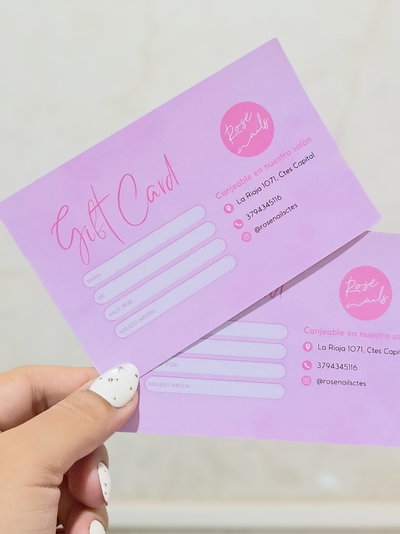 Tarjetas GIFT CARD