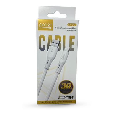 CABLE PRO21 USB A TIPO C 3A CAJA 1M