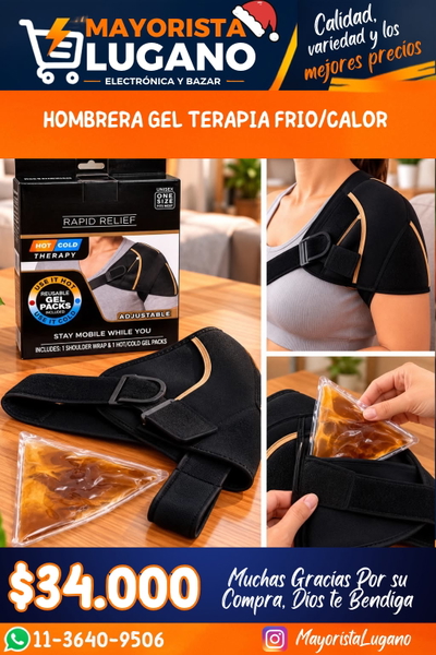 HOMBRERA GEL TERAPIA FRIO/CALOR