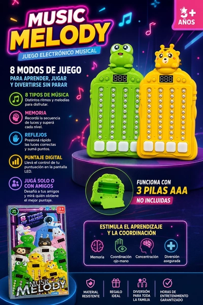 JUEGO ELECTRONICO MUSICAL MELODY