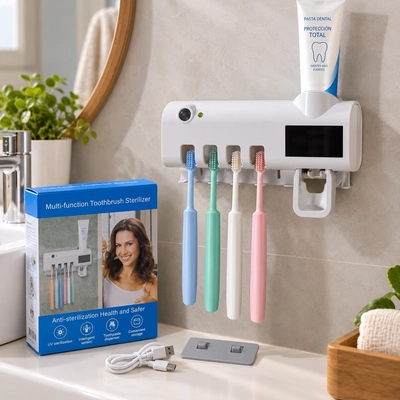 PORTA CEPILLO C/DISPENSER
