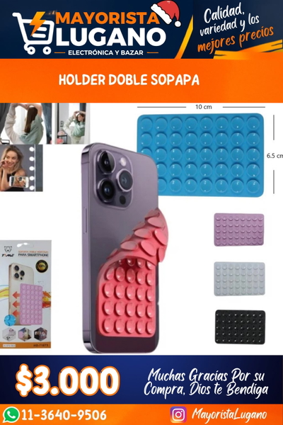 holder doble sopapa