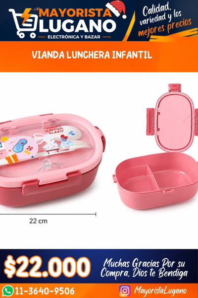 vianda lunchera infantil