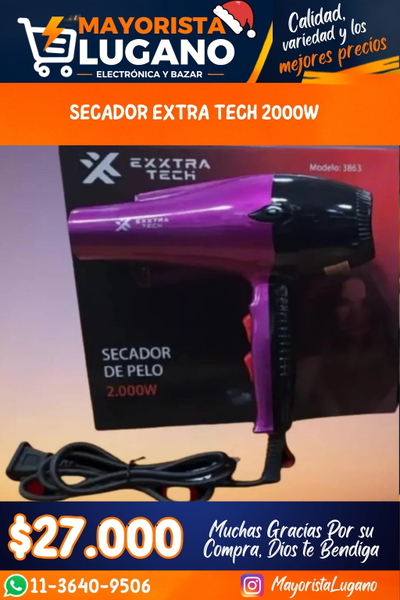 SECADOR EXTRA TECH 2000W