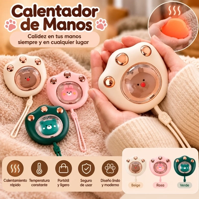 CALENTADOR DE MANOS ELECTRICO RECARGABLE PATITAS