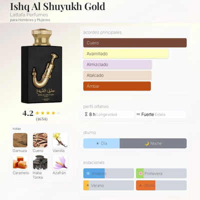 Ishq Al Shuyukh Gold Lattafa