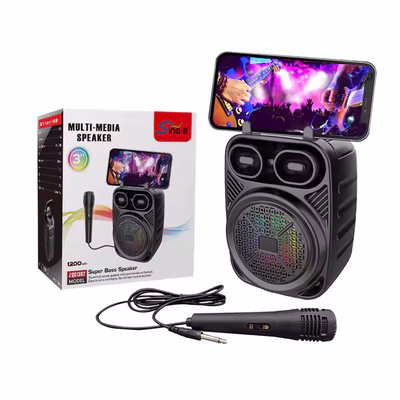 PARLANTE 3" C/SOPORTE Y MICROFONO 1200MAH