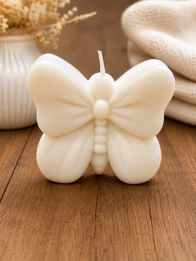 Vela Decorativa de Cera de Soja Mariposa