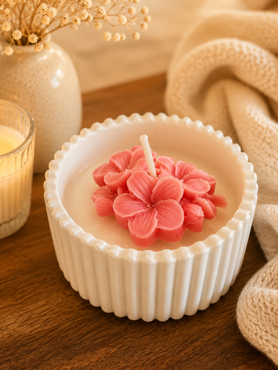 Vela Aromática y Decorativa Tres Flores