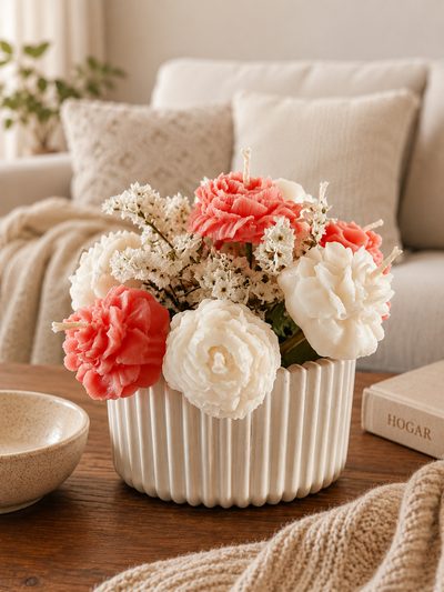 Bouquet de Flores de Vela con Aroma