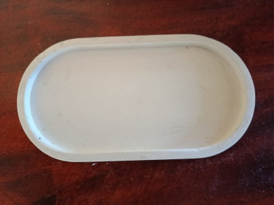 Bandeja Ovalda de Yeso (Portavela)