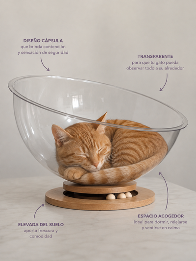 Cama cápsula para gato 