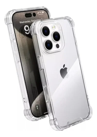 Funda TPU Anti Shock Transparente para iPhone 15 PRO | Protección Reforzada
