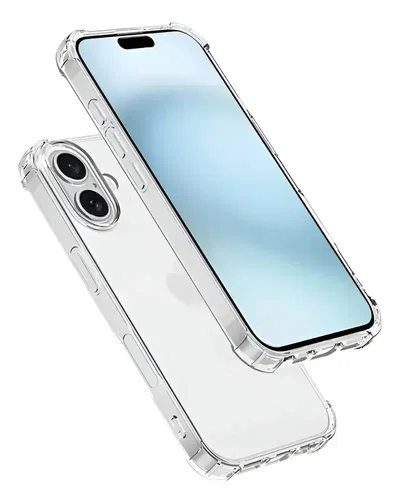 Funda TPU Anti Shock Transparente para iPhone 16 plus | Protección Reforzada