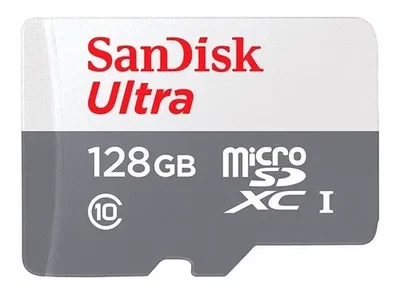 Memoria MicroSD SanDisk ULTRA 128GB con Adaptador SD ⚡