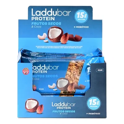 LadduBar Protein Frutos Secos x 30g (Caja 10 unidades)