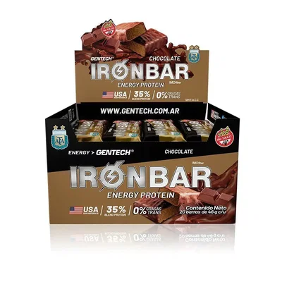 Caja Iron Bar de Gentech (20 unidades)