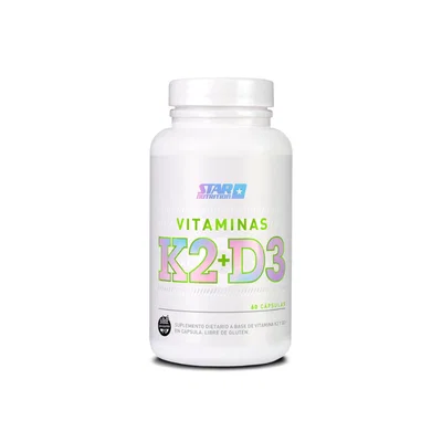 Vitaminas K2 + D3 x 60 Caps Star nutrition