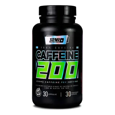 Cafeina 200 mg de Star Nutrition 30caps