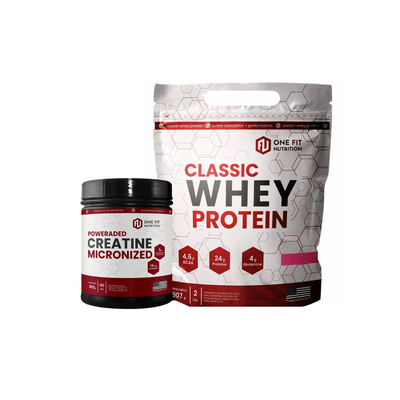Creatina one fit 200grs + Proteina 1kg One fit
