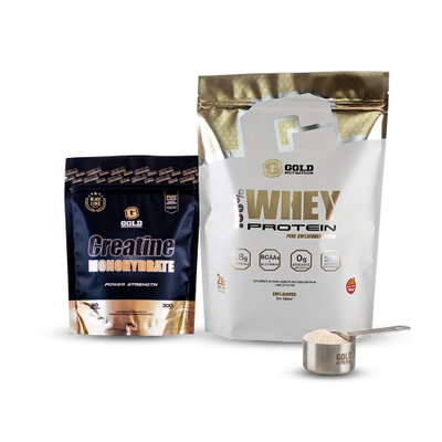 Combo Proteina de 1kg Gold nutrition + Creatina de 300grs Gold nutrition