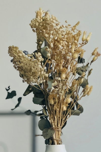 Bouquet de flores secas